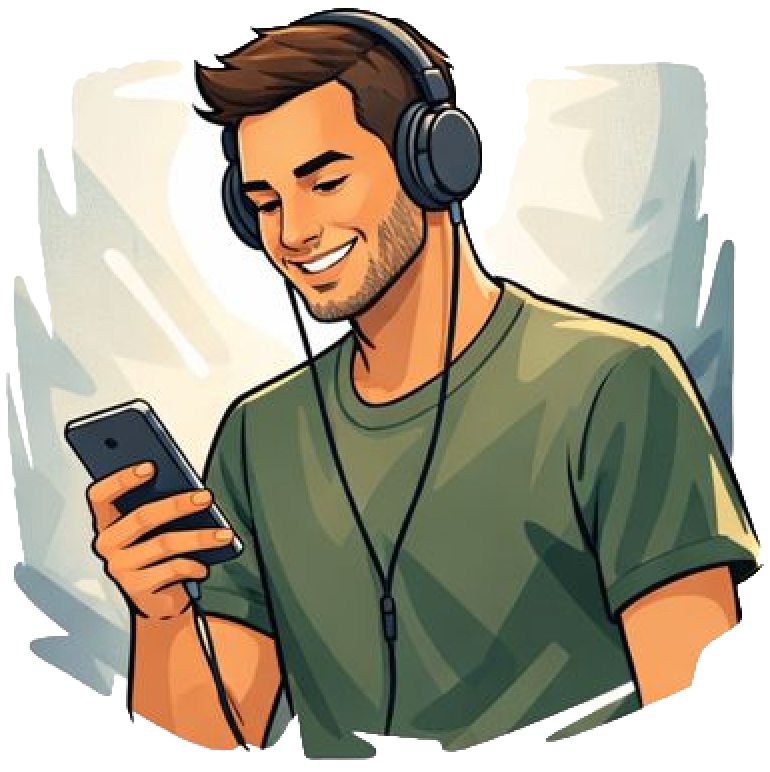 Musiker mit App